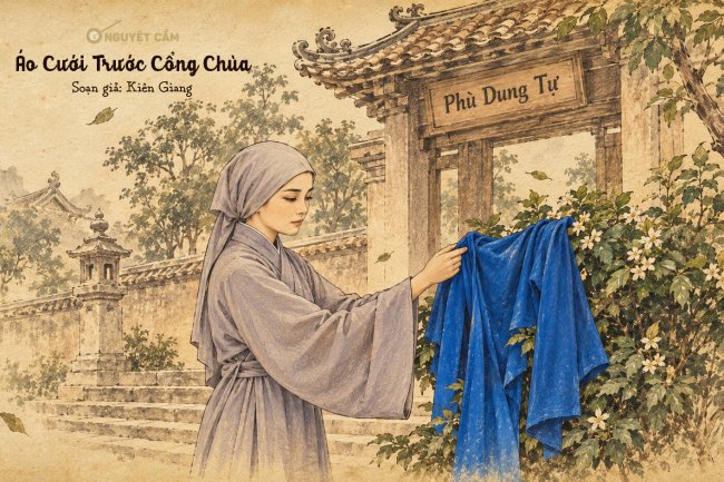Áo Cưới Trước Cổng Chùa